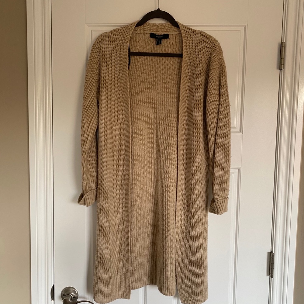Oversized tan sweater